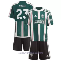Conjunto Manchester United Shaw 23 Niño Segunda 23/24 Conjunto Manchester United Shaw 23 Niño Segunda 23/24