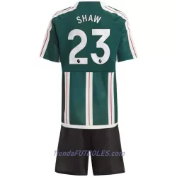 Conjunto Manchester United Shaw 23 Niño Segunda 23/24