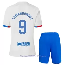 Conjunto FC Barcelona Lewandowski 9 Niño Segunda 23/24 Conjunto FC Barcelona Lewandowski 9 Niño Segunda 23/24
