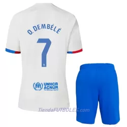 Conjunto FC Barcelona O. Dembele 7 Niño Segunda 23/24 Conjunto FC Barcelona O. Dembele 7 Niño Segunda 23/24