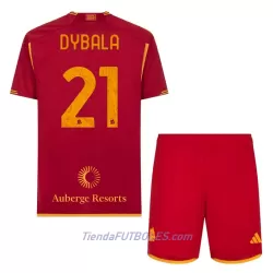 Conjunto AS Roma Dybala 21 Niño Primera 23/24 Conjunto AS Roma Dybala 21 Niño Primera 23/24