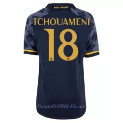 Conjunto Real Madrid Tchouameni 18 Niño Segunda 23/24