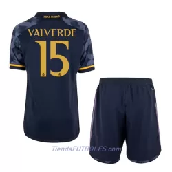 Conjunto Real Madrid Valverde 15 Niño Segunda 23/24 Conjunto Real Madrid Valverde 15 Niño Segunda 23/24