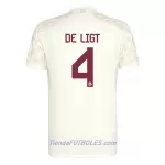 Camiseta FC Bayern de Múnich De Ligt 4 Champions League Hombre Tercera 23/24