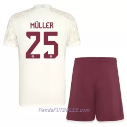 Conjunto FC Bayern de Múnich Müller 25 Champions League Niño Tercera 23/24 Conjunto FC Bayern de Múnich Müller 25 Champions League Niño Tercera 23/24