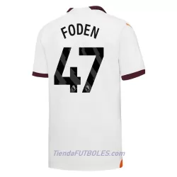 Camiseta Manchester City Foden 47 Hombre Segunda 23/24 Camiseta Manchester City Foden 47 Hombre Segunda 23/24