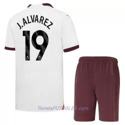 Conjunto Manchester City J. Alvarez 19 Niño Segunda 23/24 Conjunto Manchester City J. Alvarez 19 Niño Segunda 23/24