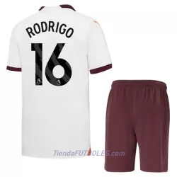 Conjunto Manchester City Rodrigo 16 Niño Segunda 23/24 Conjunto Manchester City Rodrigo 16 Niño Segunda 23/24