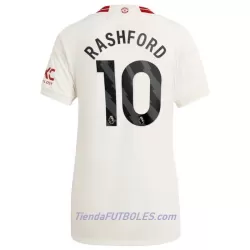 Camiseta Manchester United Rashford 10 Mujer Tercera 23/24