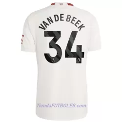 Camiseta Manchester United Van De Beek 34 Hombre Tercera 23/24