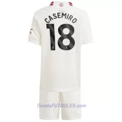 Conjunto Manchester United Casemiro 18 Niño Tercera 23/24