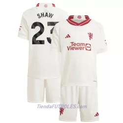 Conjunto Manchester United Shaw 23 Niño Tercera 23/24 Conjunto Manchester United Shaw 23 Niño Tercera 23/24