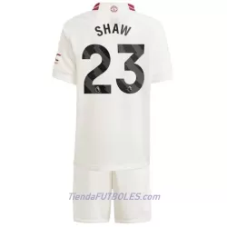 Conjunto Manchester United Shaw 23 Niño Tercera 23/24