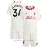 Conjunto Manchester United Van De Beek 34 Niño Tercera 23/24