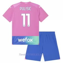 Conjunto AC Milan Pulisic 11 Niño Tercera 23/24 Conjunto AC Milan Pulisic 11 Niño Tercera 23/24