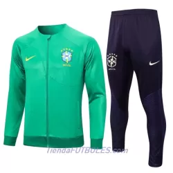 Brasil Conjunto De Chaqueta De Entrenamiento Hombre 23/24 Verde Brasil Conjunto De Chaqueta De Entrenamiento Hombre 23/24 Verde