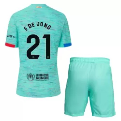 Conjunto FC Barcelona Frenkie de Jong 21 Niño Tercera 23/24 Conjunto FC Barcelona Frenkie de Jong 21 Niño Tercera 23/24