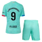 Conjunto FC Barcelona Lewandowski 9 Niño Tercera 23/24