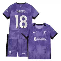 Conjunto Liverpool Gakpo 18 Niño Tercera 23/24 Conjunto Liverpool Gakpo 18 Niño Tercera 23/24