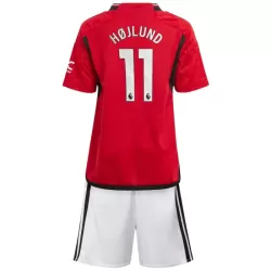 Conjunto Manchester United Højlund 11 Niño Primera 23/24
