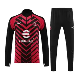 AC Milan Sudadera De Entrenamiento Hombre Cremallera Cuarto 23/24 Negra Roja AC Milan Sudadera De Entrenamiento Hombre Cremallera Cuarto 23/24 Negra Roja