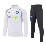 SSC Napoli Sudadera De Entrenamiento Hombre Cremallera Cuarto 23/24 Blanca