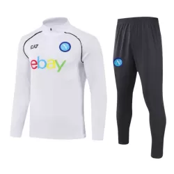 SSC Napoli Sudadera De Entrenamiento Hombre Cremallera Cuarto 23/24 Blanca SSC Napoli Sudadera De Entrenamiento Hombre Cremallera Cuarto 23/24 Blanca