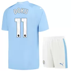 Conjunto Manchester City Doku 11 Niño Primera 23/24 Conjunto Manchester City Doku 11 Niño Primera 23/24
