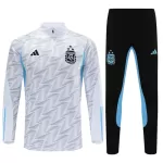 Argentina Sudadera De Entrenamiento Hombre Cremallera Cuarto 23/24 Blanca