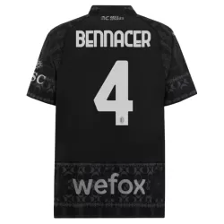 Camiseta AC Milan Ismael Bennacer 4 Cuarta Hombre 23/24 Negra Camiseta AC Milan Ismael Bennacer 4 Cuarta Hombre 23/24 Negra