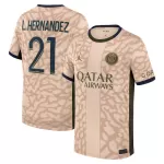 Camiseta Paris Saint-Germain Lucas Hernandez 21 Cuarta Hombre Jordan 23/24