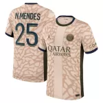 Camiseta Paris Saint-Germain Nuno Mendes 25 Cuarta Hombre Jordan 23/24