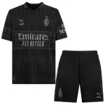 Conjunto AC Milan Cuarta Niño 23/24 Negra
