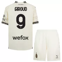 Conjunto AC Milan Olivier Giroud 9 Cuarta Niño 23/24 Blanca Conjunto AC Milan Olivier Giroud 9 Cuarta Niño 23/24 Blanca