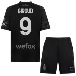 Conjunto AC Milan Olivier Giroud 9 Cuarta Niño 23/24 Negra Conjunto AC Milan Olivier Giroud 9 Cuarta Niño 23/24 Negra