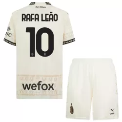 Conjunto AC Milan Rafael Leao 10 Cuarta Niño 23/24 Blanca Conjunto AC Milan Rafael Leao 10 Cuarta Niño 23/24 Blanca