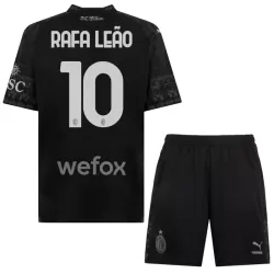 Conjunto AC Milan Rafael Leao 10 Cuarta Niño 23/24 Negra Conjunto AC Milan Rafael Leao 10 Cuarta Niño 23/24 Negra