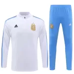 Argentina Sudadera De Entrenamiento Hombre Cremallera Cuarto 23/24 Blanca