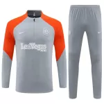 Inter Milan Sudadera De Entrenamiento Niño Cremallera Cuarto 23/24 Gris