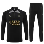 Paris Saint-Germain Sudadera De Entrenamiento Niño Cremallera Cuarto 23/24 Negra