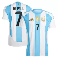 Camiseta Argentina De Paul 7 Hombre Primera 2024 Camiseta Argentina De Paul 7 Hombre Primera 2024
