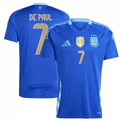 Camiseta Argentina De Paul 7 Hombre Segunda 2024 Camiseta Argentina De Paul 7 Hombre Segunda 2024