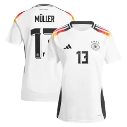 Camiseta Alemania Müller 13 Mujer Primera Euro 2024 Camiseta Alemania Müller 13 Mujer Primera Euro 2024