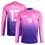 Camiseta Manga Larga Alemania Müller 13 Hombre Segunda Euro 2024