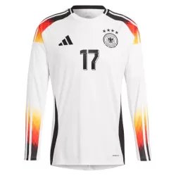Camiseta Manga Larga Alemania Wirtz 17 Hombre Primera Euro 2024