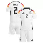Conjunto Alemania Antonio Rudiger 2 Niño Primera Euro 2024