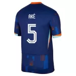 Camiseta Países Bajos Ake 5 Hombre Segunda Euro 2024