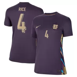 Camiseta Inglaterra Rice 4 Mujer Segunda Euro 2024 Camiseta Inglaterra Rice 4 Mujer Segunda Euro 2024