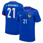 Camiseta Francia L. Hernandez 21 Hombre Primera Euro 2024