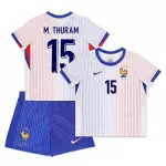 Conjunto Francia M. Thuram 15 Niño Segunda Euro 2024